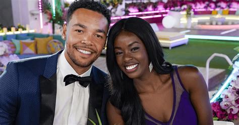 why did caleb and justine break up|Love Island winners Justine Ndiba and Caleb Corprew。